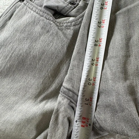 Y2K Levi 514 Slim Straight Light Gray Grey Stone Wash 29x30 Denim Jeans Pants - Picture 9 of 12